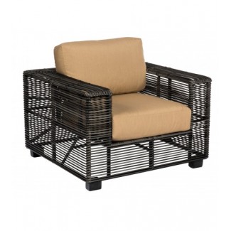 Monroe S591011 Modern Outdoor Hotel Pool Lounge Commercial Woven Upholstered Arm Chair
